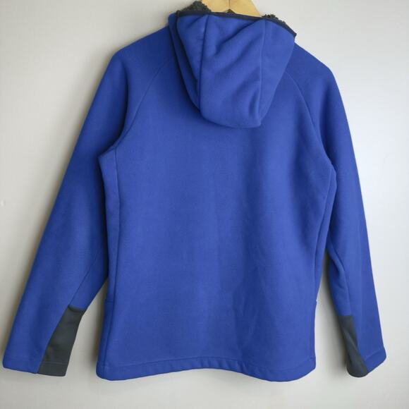 The North Face Boys Chimborazo Blue Fleece Sherpa Lined Hoodie Size M 14/16 - Picture 6 of 14